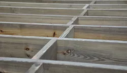 Reduce joist bounce with blocking.