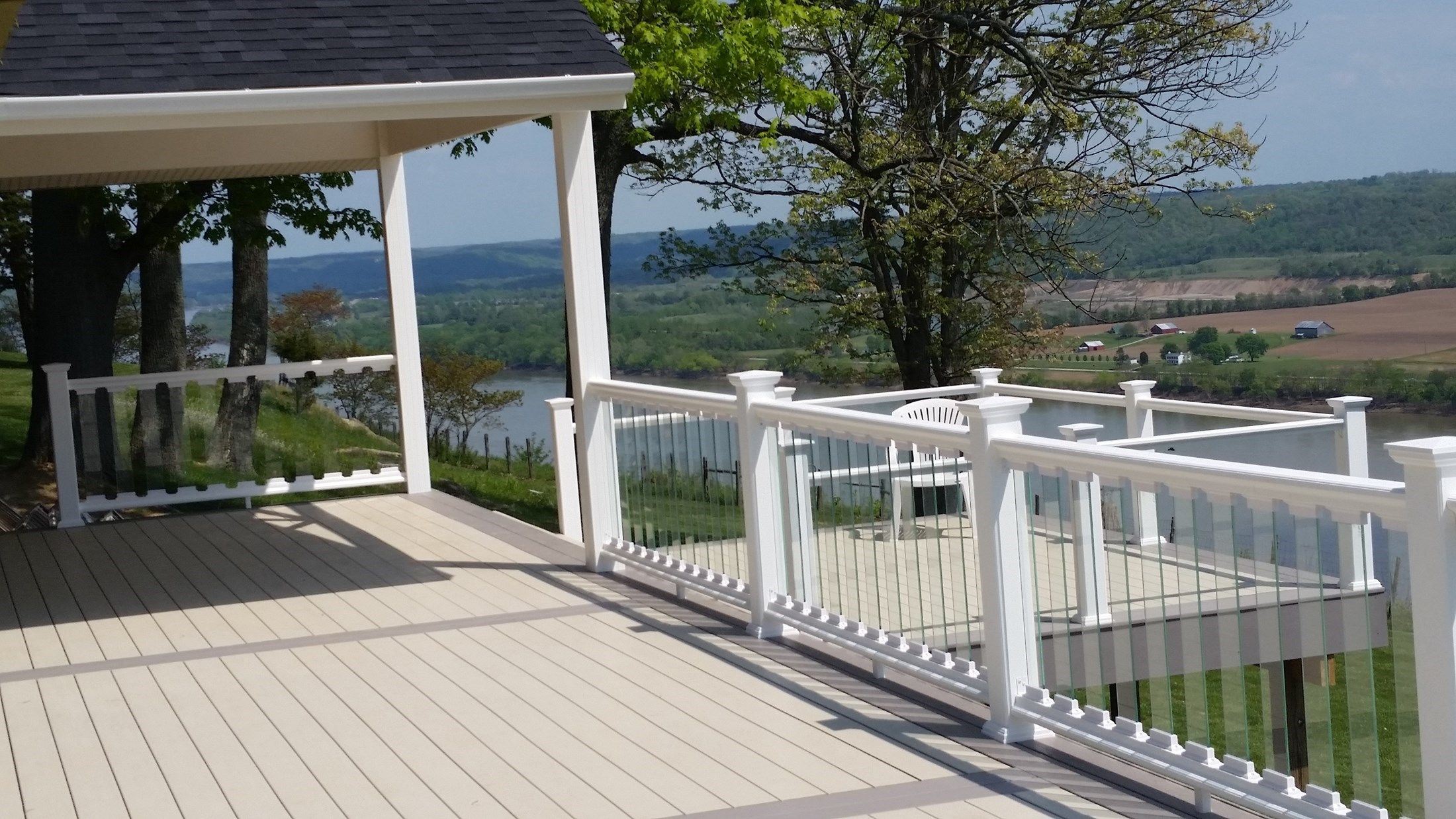 deck railings railing porch decking trex installing slats concrete carehomedecor topsdecor sandblast