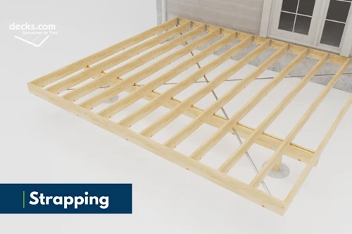 Deck Joist Strapping Connection Method