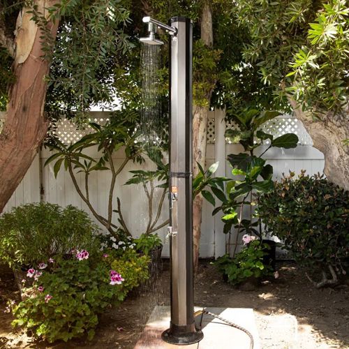 82  H Solar Powered Plastic Freestanding Outdoor Shower And Footwash Spout