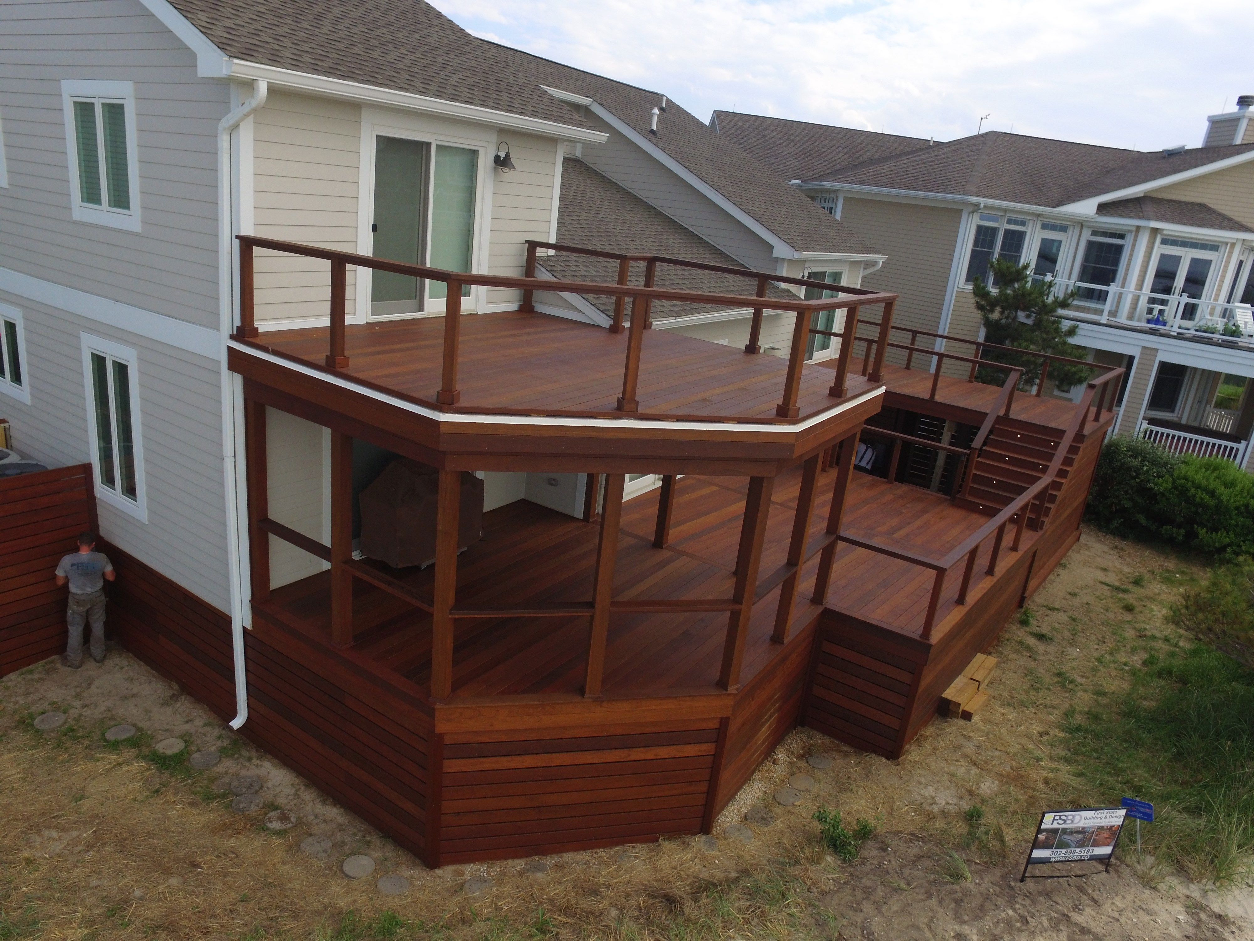 Large IPE Deck with Cable Rail - Picture 6498 | Decks.com