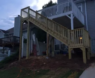 Double Landing Stairway