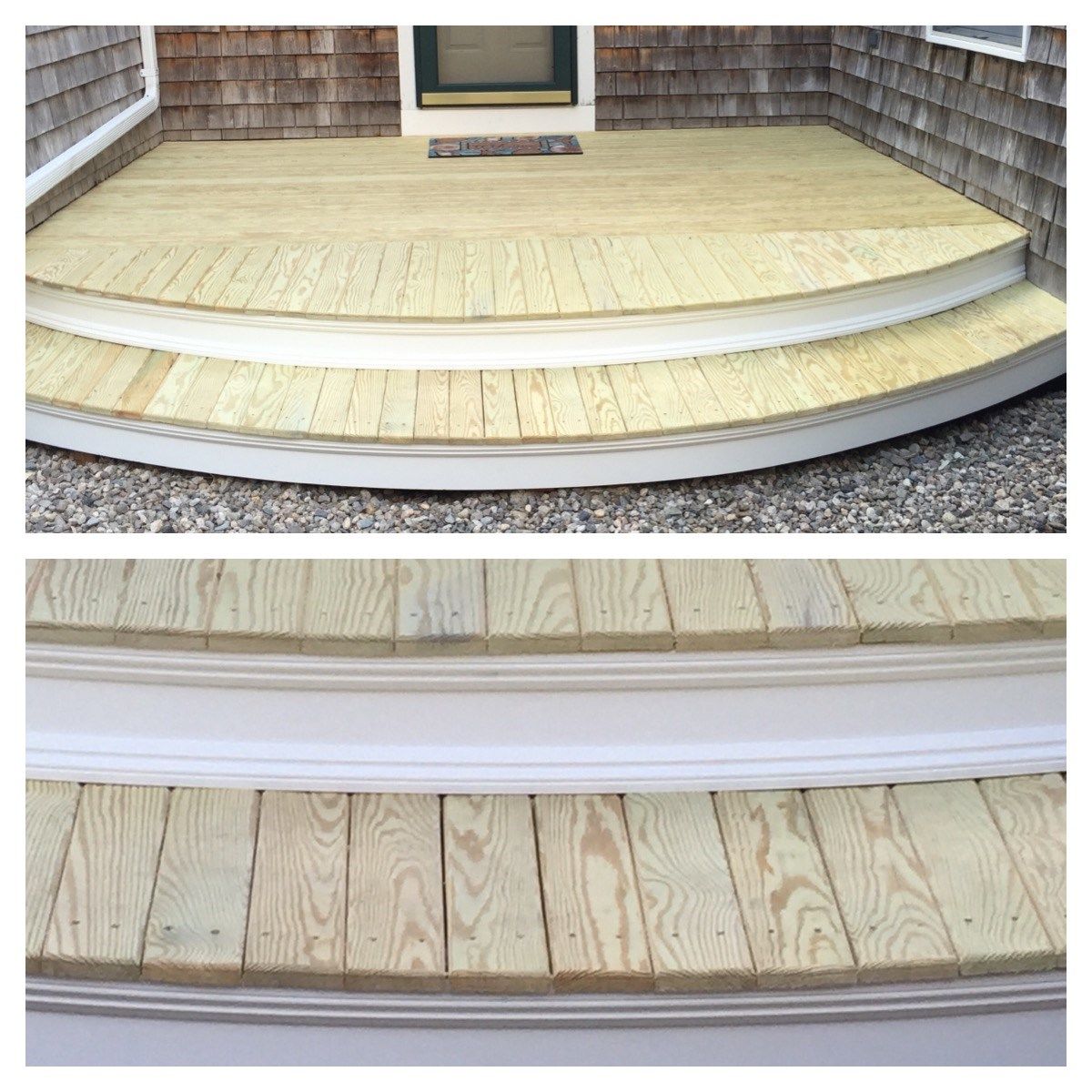 Cape Cod Clam Shell Deck Picture 6229 by Trex