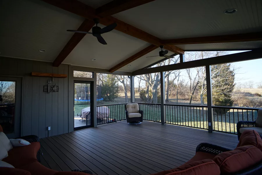 Gable Roof Screened Porch