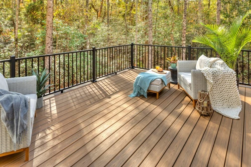 Black Deck Railing