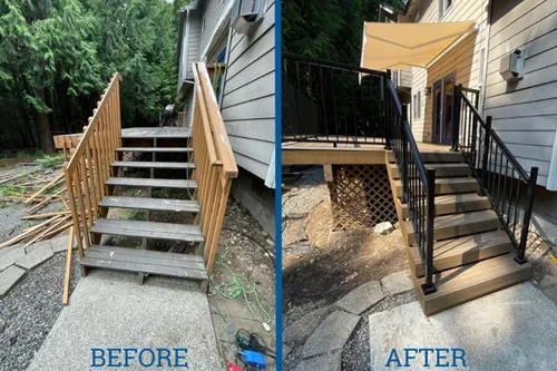 Before And After Loose Railing